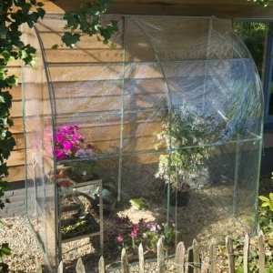Serre de jardin murale - L: 200 l: 100 h: 215cm - 2m² 