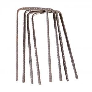 Agrafes en acier Ø6mm - 17 x 7 x 17cm - 50 pièces