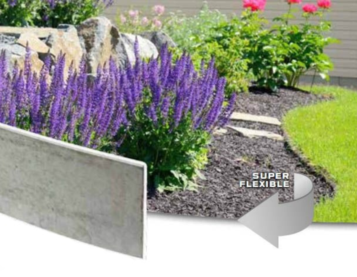 Bordure Bord'Flex acier galvanisé - L. 1,97m - Ep. 2mm - Jardinet