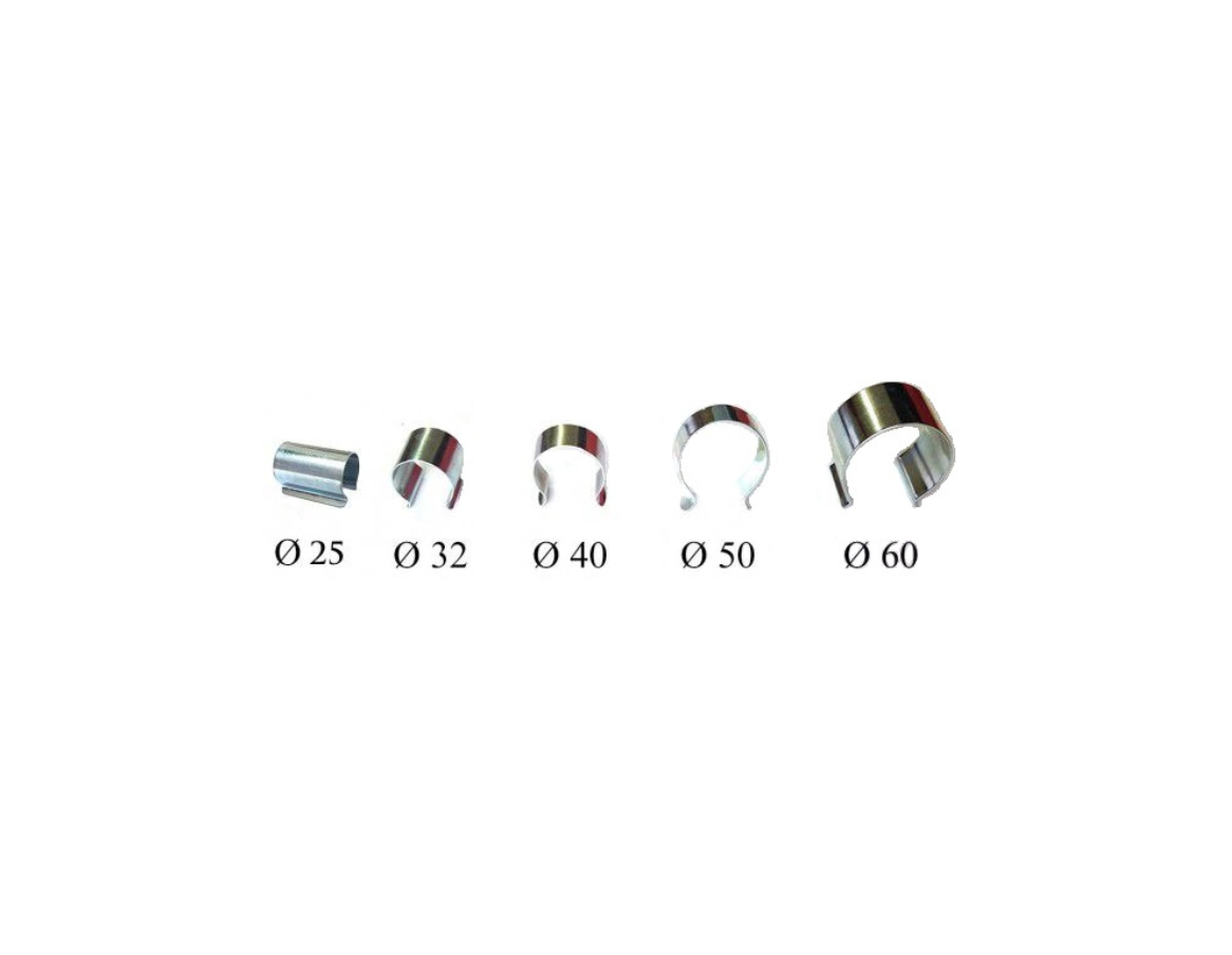 Clips Serre Milytec - Lot De 50 - Acier Galvanisé 25 Mm - Fixation Bâche