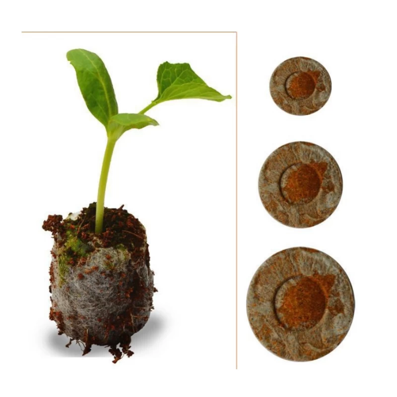 Pastilles de tourbe et coco bio Ø24mm à 41mm - Jiffy