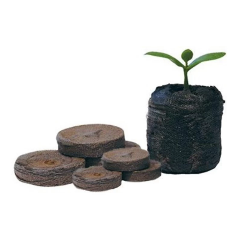 Pastilles de tourbe et coco bio Ø24mm à 41mm - Jiffy