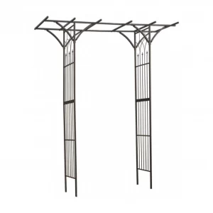Pergola double droite en acier H232 x 114 x 66 cm