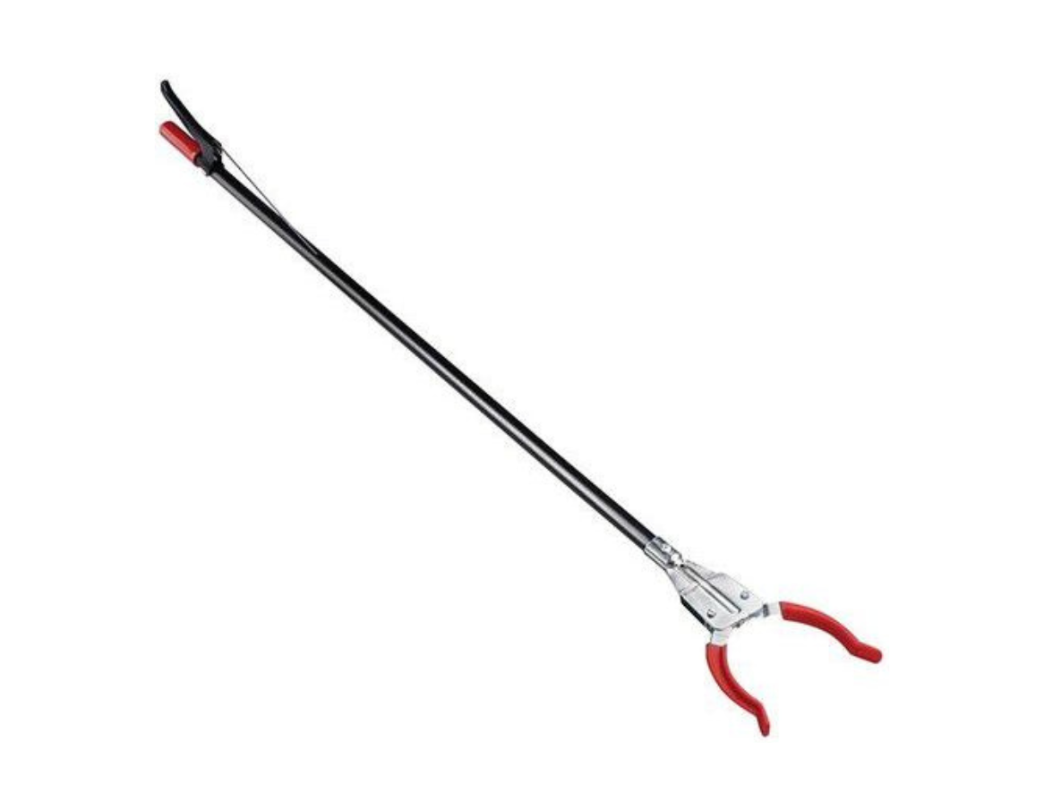 Lot De 2 Pinces à Déchets Pliables - Acier Inoxydable Et Plastique - 55 Cm - Pour Ramassage Déchets, Barbecue, Camping - 4