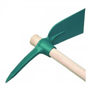 Pioche de cantonnier œil rond avec manche - 1,4kg