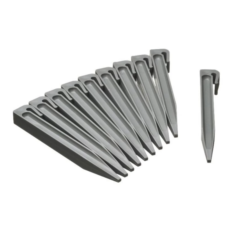 Piquets pour bordure en polyéthylène recyclé - 19,5cm - 10 pièces