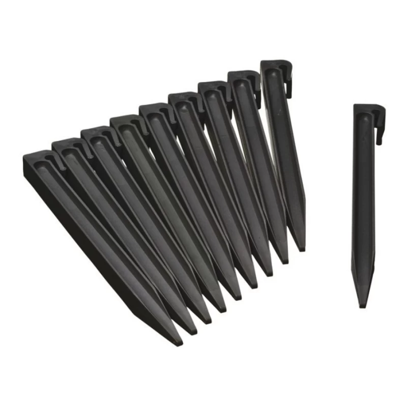 Piquets pour bordure en polyéthylène recyclé - 26,7cm - 10 pièces
