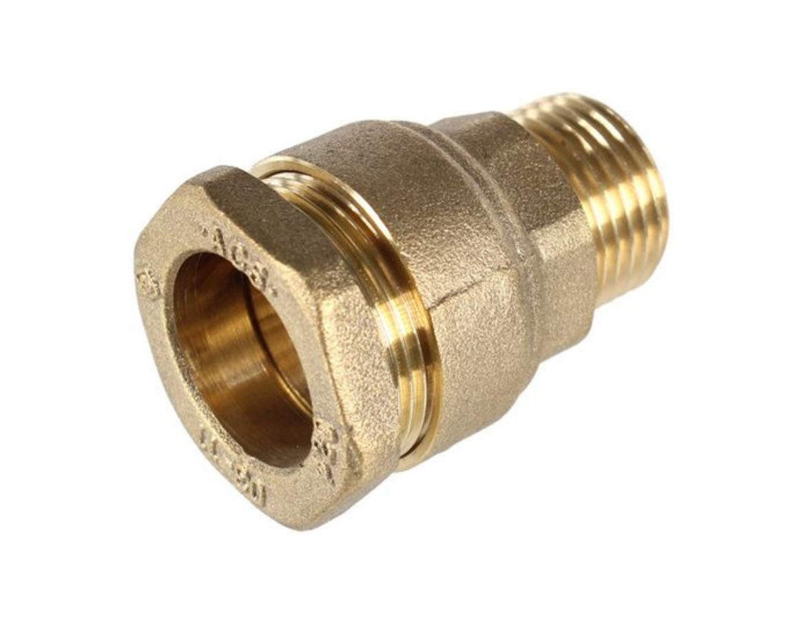 Raccords Compression Laiton Pour Conduites Frein 3/16 - Lot De 5, Filetage 3/8-24, Pour Freinage Hydraulique - 8
