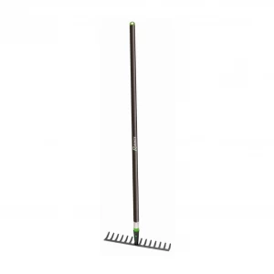 Râteau de jardin avec manche fibre - 14 dents