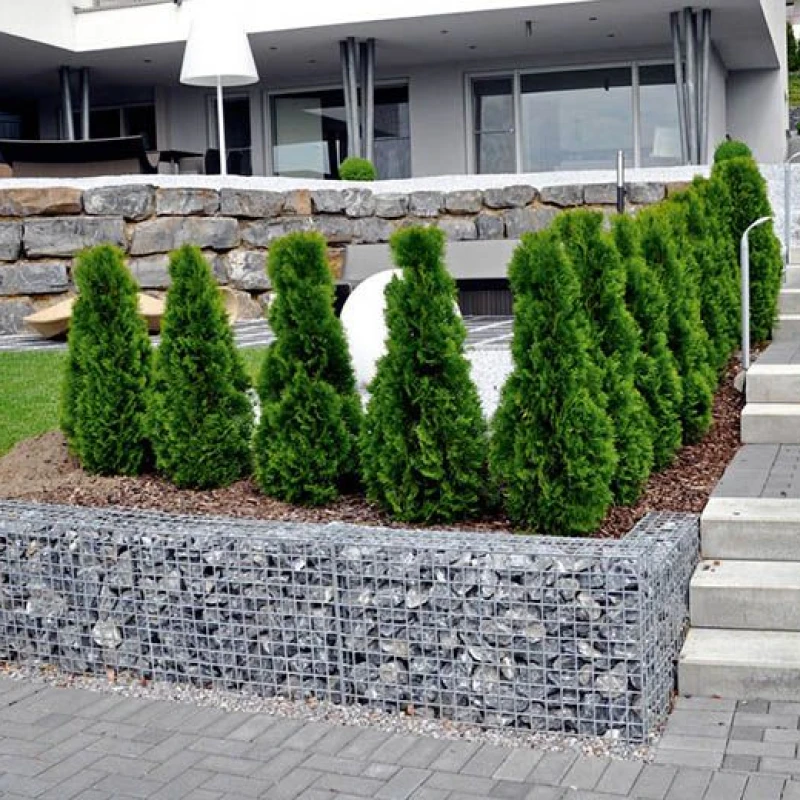 Mur de gabion en acier galvanisé Ø 4mm