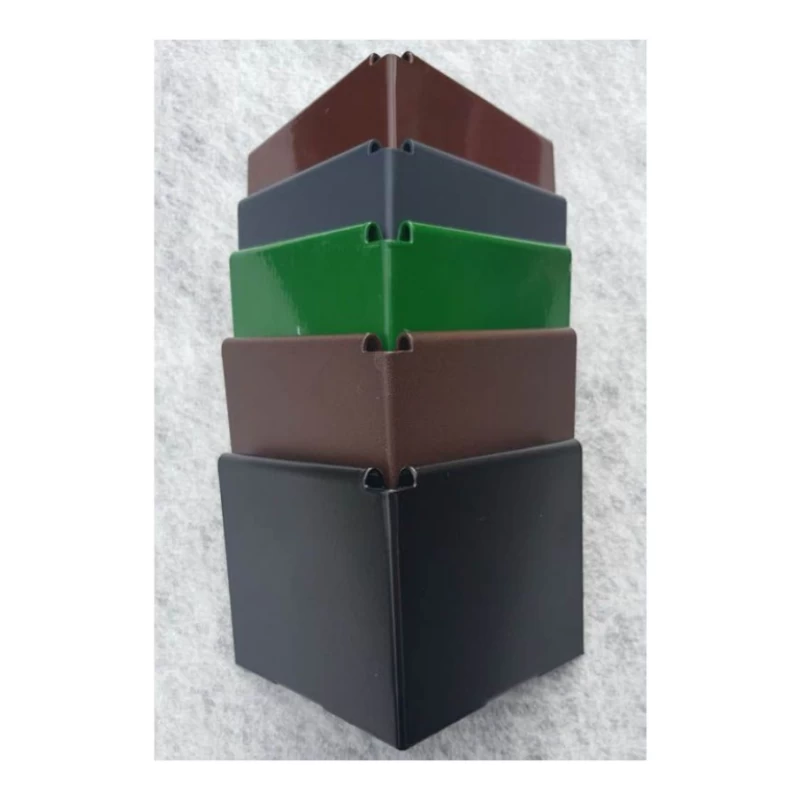 Angle pour bordure en acier noir - Ral 9005