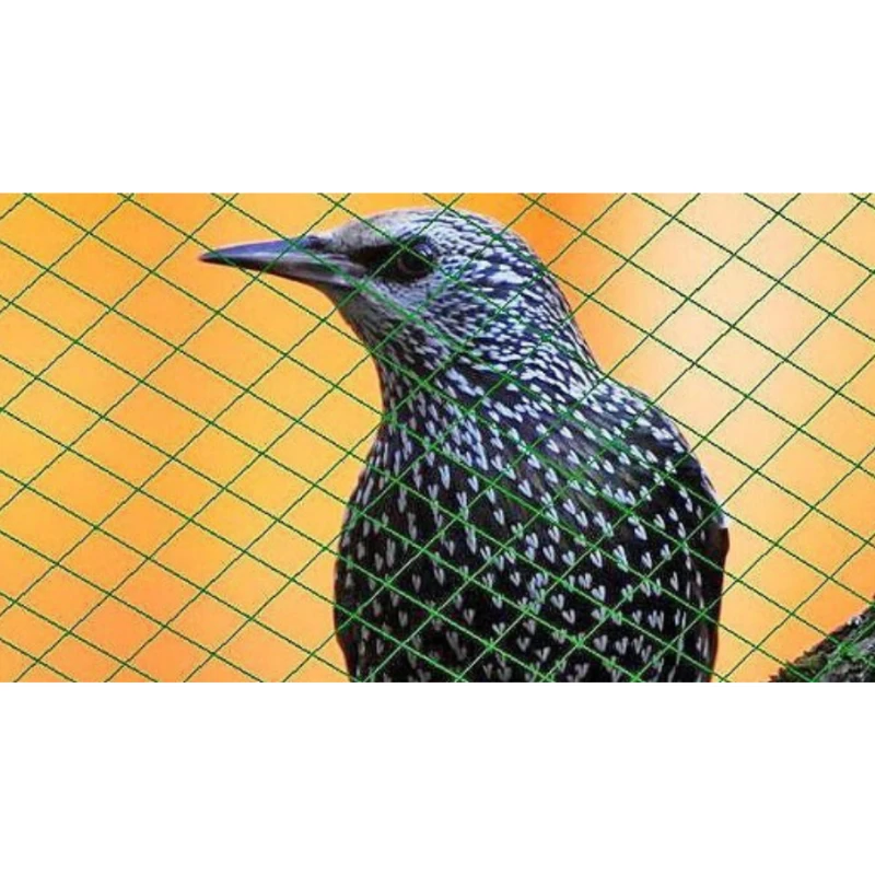 Filet anti-oiseaux vert 25gr/m² - mailles 13x13mm - rouleau de 50m