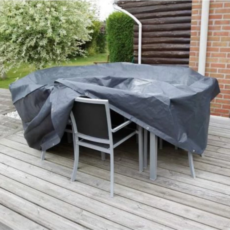 Housse de protection pour table rectangulaire et chaises - Nature