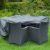 Housse de protection pour table ronde et chaises - Nature