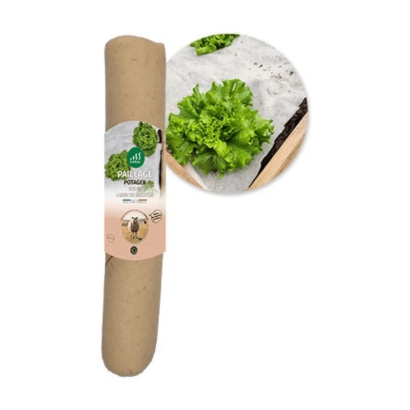 Feutre de paillage bio pure laine 200gr/m² - H: 0,60m L. 3m