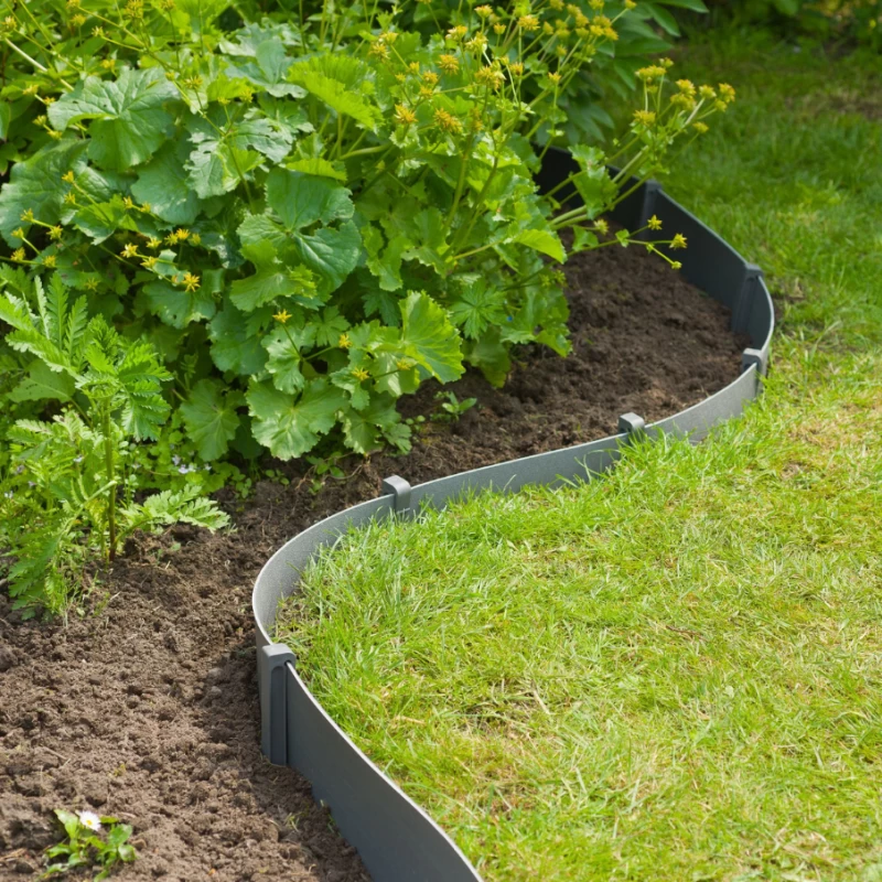 Piquets pour bordure en polyéthylène recyclé - 19,5cm - 10 pièces