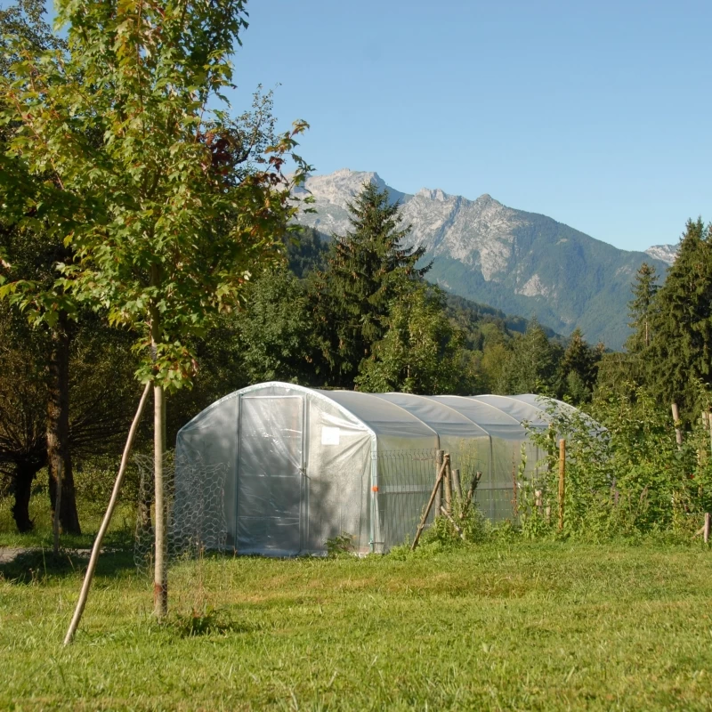Serre 4 saisons avec aérations - largeur 3m - 13 à 36m² 