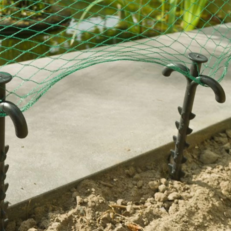 Piquets crantés pour fixation de filet - Lot de 10 pièces