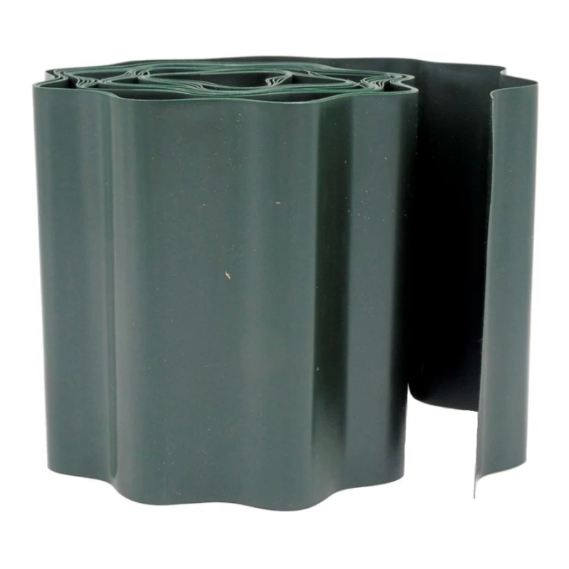Bordure PVC ondulée verte - L. 9m