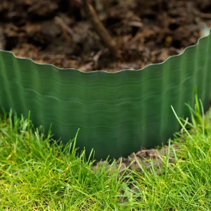 Bordure PVC ondulée verte - L. 9m