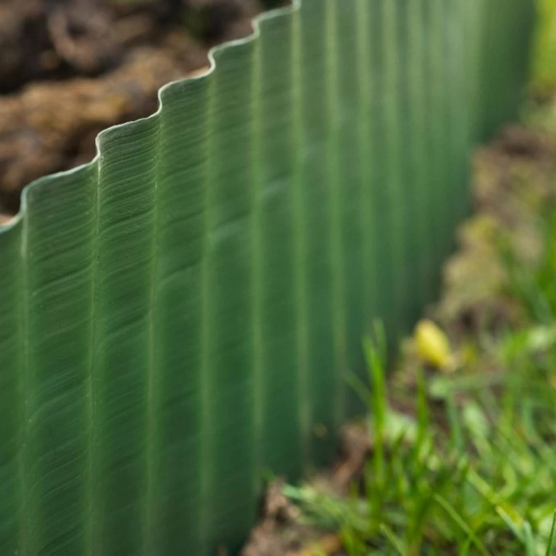 Bordure PVC ondulée verte - L. 9m