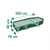Housse de protection pour bain de soleil - Nature