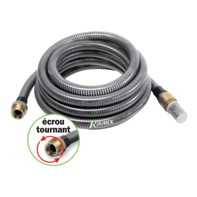 Kit d'aspiration pour pompe de surface Ø 30mm en laiton - Ribimex