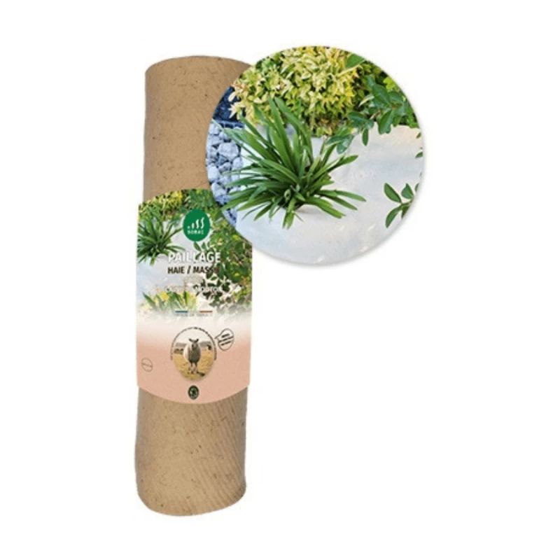 Feutre de paillage bio pure laine 500gr/m² - H: 0,60m L. 3m