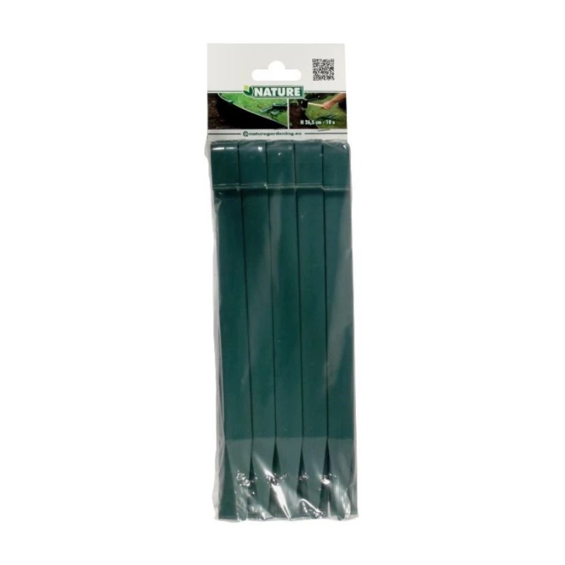 Piquets pour bordure en polyéthylène recyclé - 26,7cm - 10 pièces