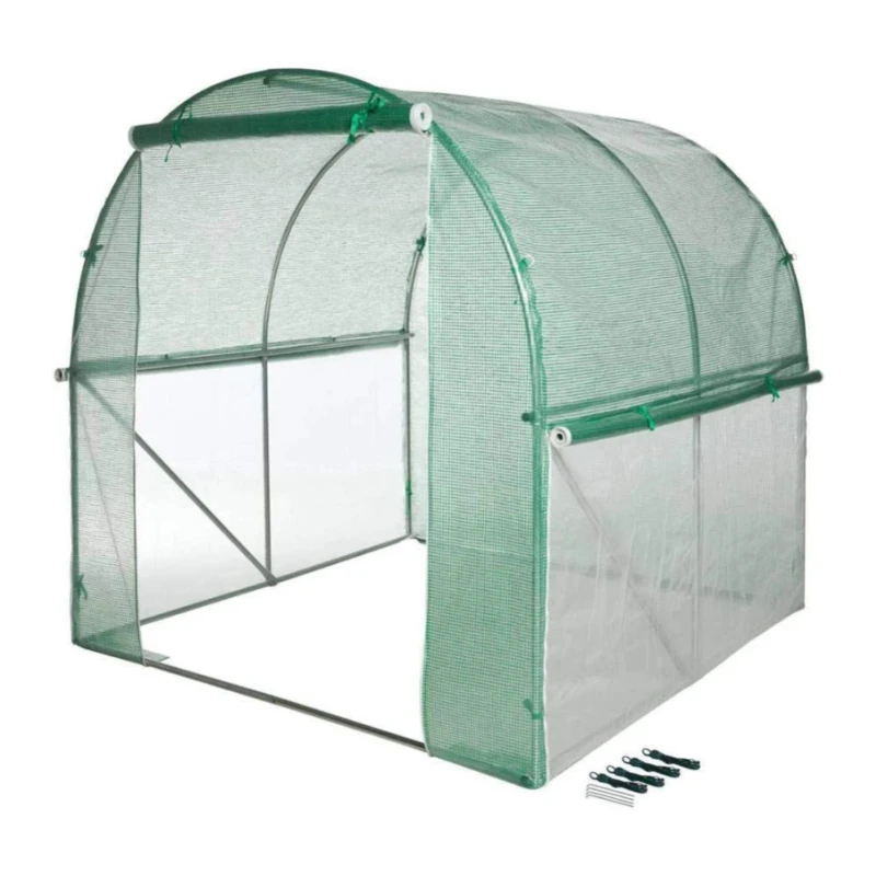 Serre tunnel maraîcher carrée - 2m h: 2m - 4m²