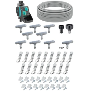 Kit de brumisation Happy Fresh 12 m avec programmateur - Claber
