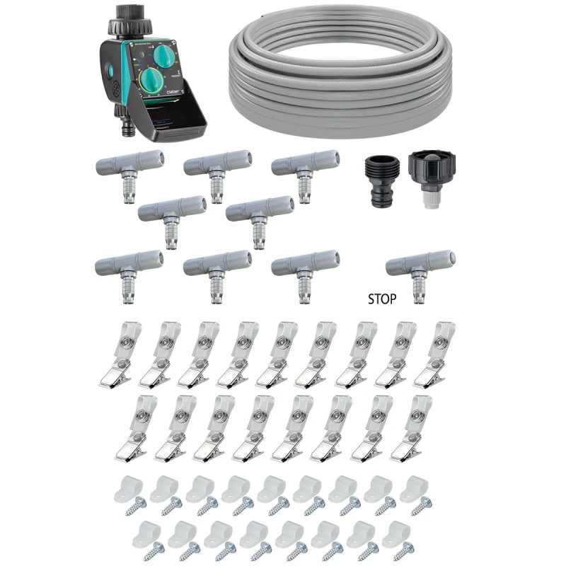 Kit de brumisation Happy Fresh 12 m avec programmateur - Claber