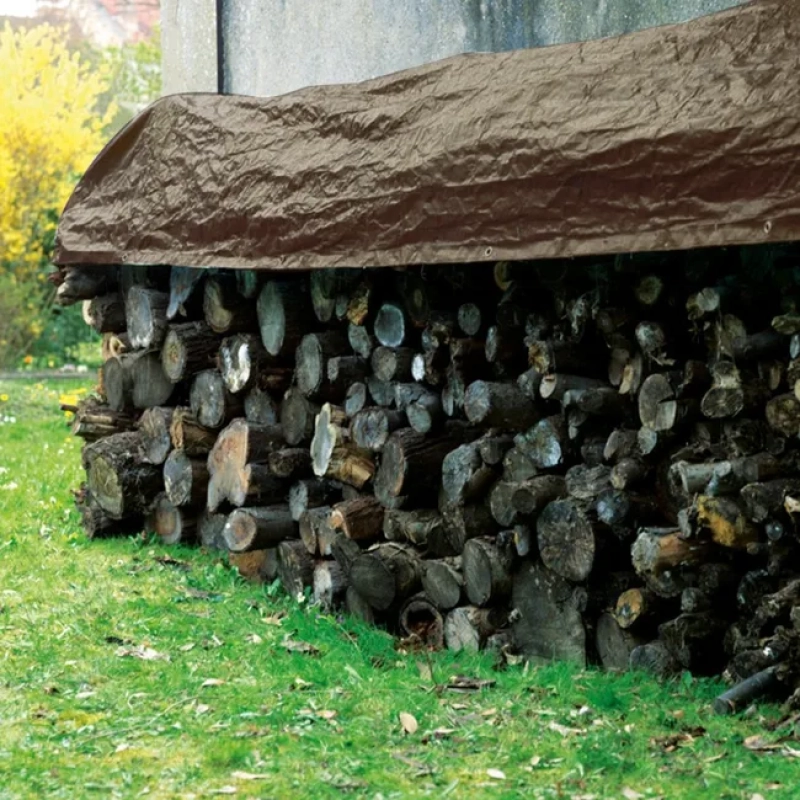 Bâche de protection spécial bois avec œillets - 120gr/m