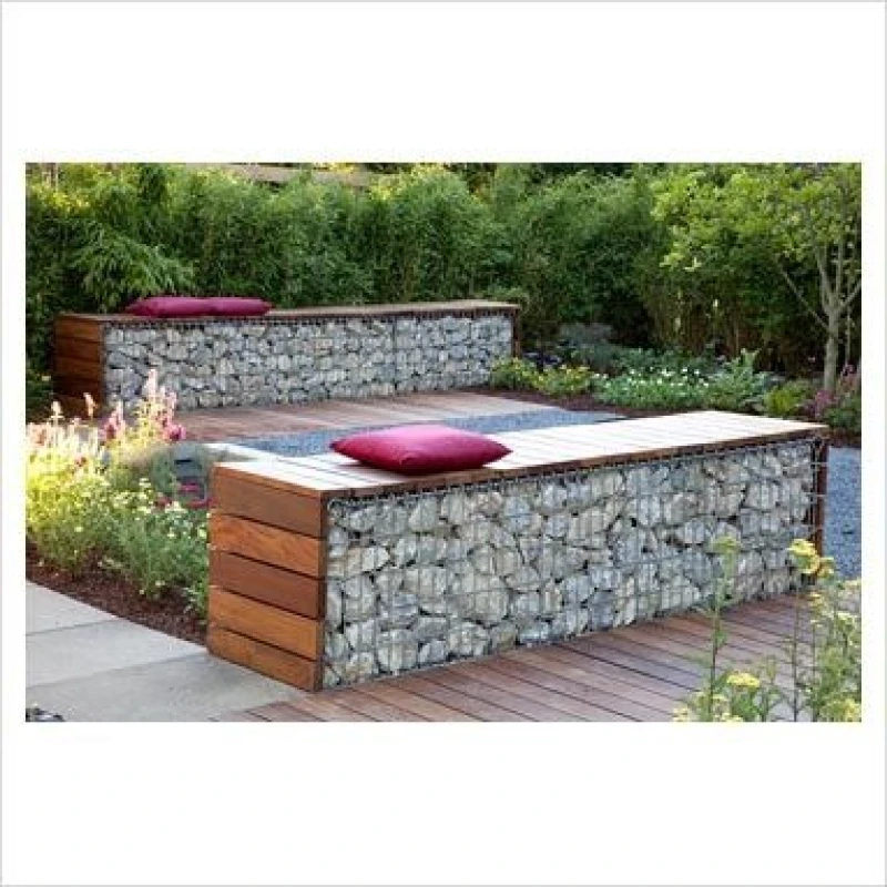 Mur de gabion en acier galvanisé Ø 4mm