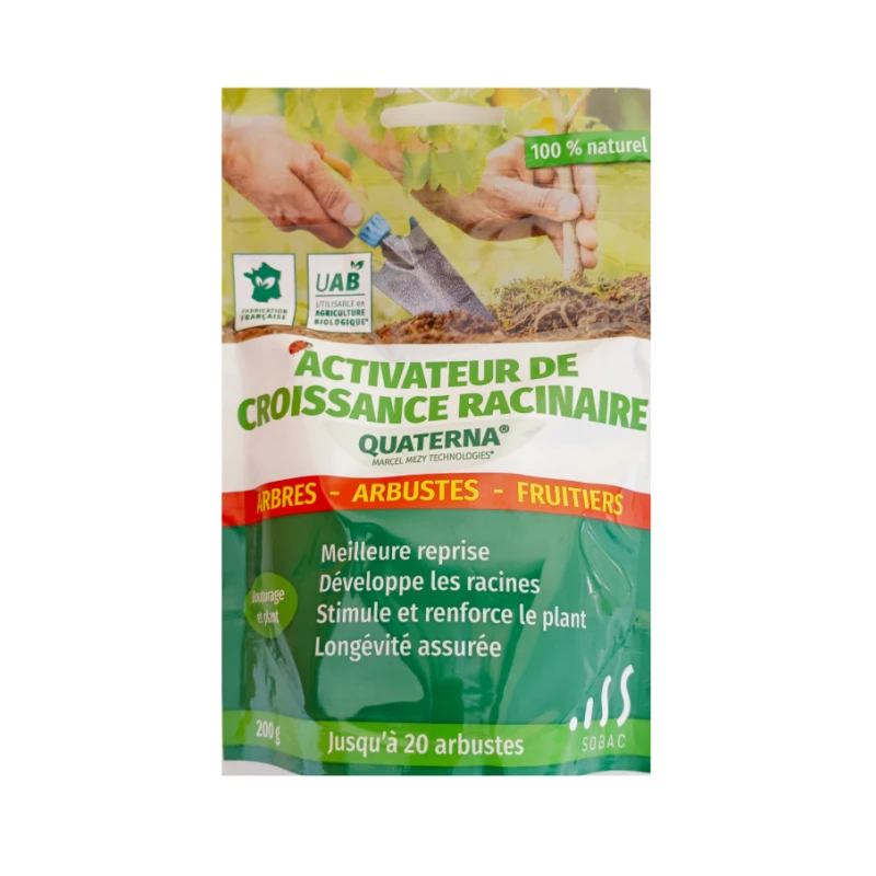 Activateur racinaire Quaterna pour fruitiers, arbres et fleurs - 200g