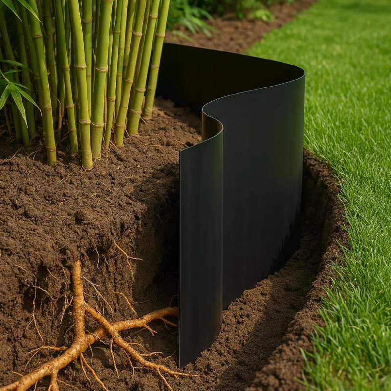 Barrière anti racines et rhizomes 564gr/m² Georoot - à la coupe