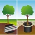 Barrière anti racines et rhizomes 564gr/m² Georoot - à la coupe