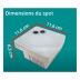 Projecteur multicouleur RGB 12 Led pour spa