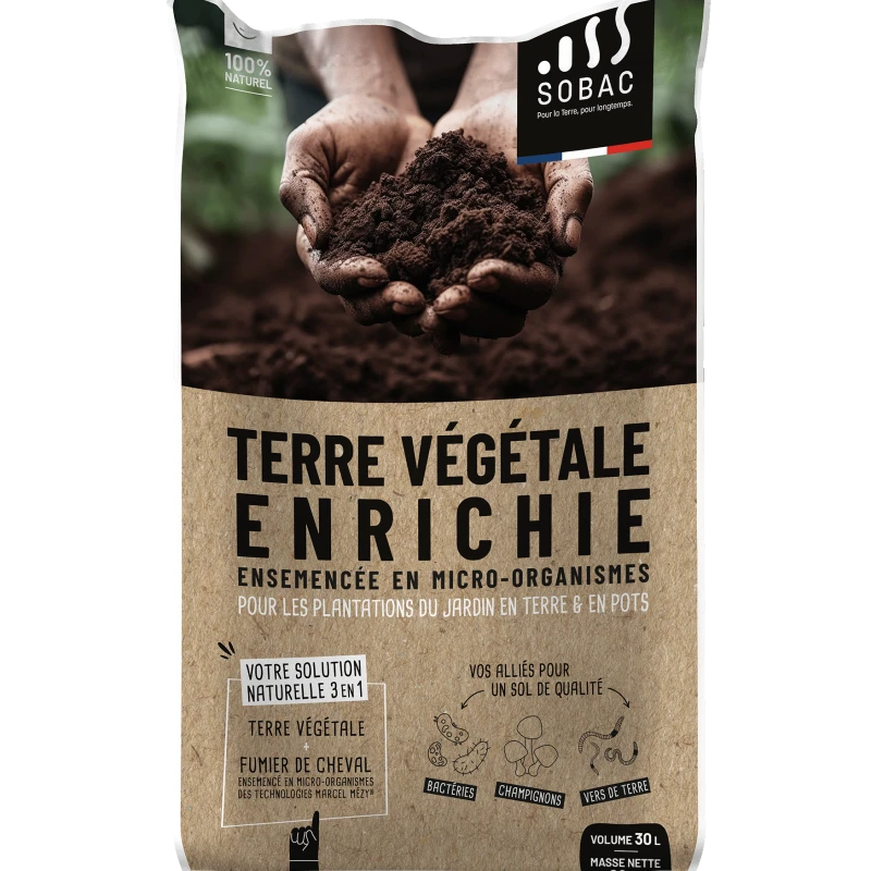 Terre végétale enrichie - 20kg