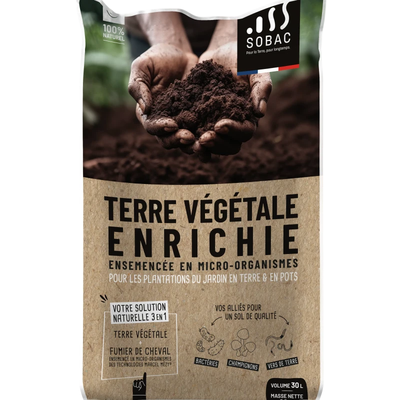 Terre végétale enrichie - 20kg
