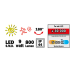 Projecteur solaire à LED 9W