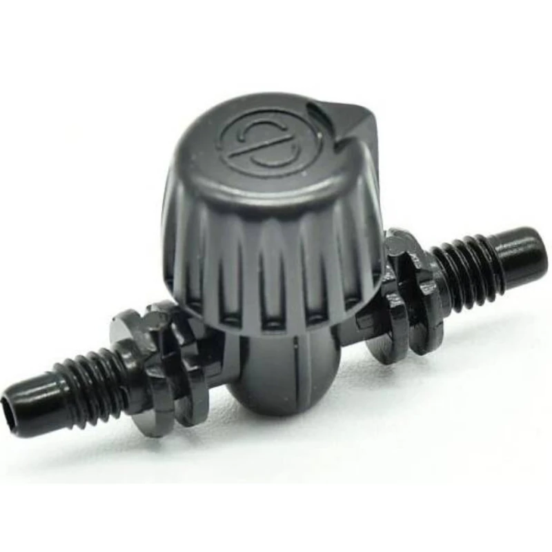 Vannette filetée x filetée pour micro-tube - 4mm