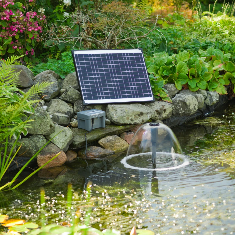 Pompe solaire pour fontaine avec accumulateur - SolarMax