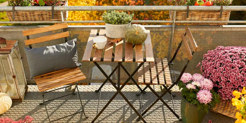 Le balcon en automne
