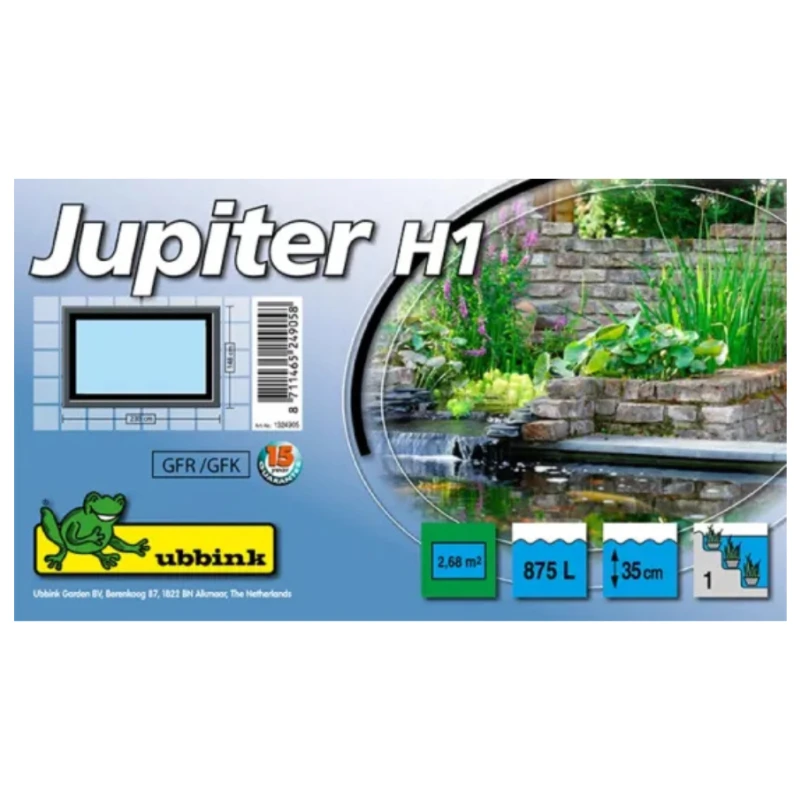 Bassin de jardin préformé rectangulaire Jupiter H1 - 875L