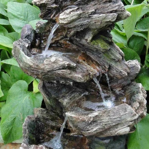 Fontaine de jardin avec pompe et LED - Vernier 