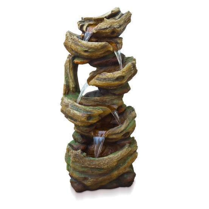 Fontaine de jardin avec pompe et LED - Trabia