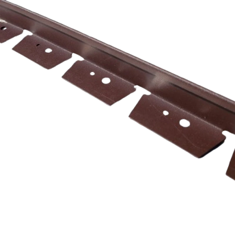 Bordure équerre acier peint Marron - JardiBord - H.4cm - L.2m