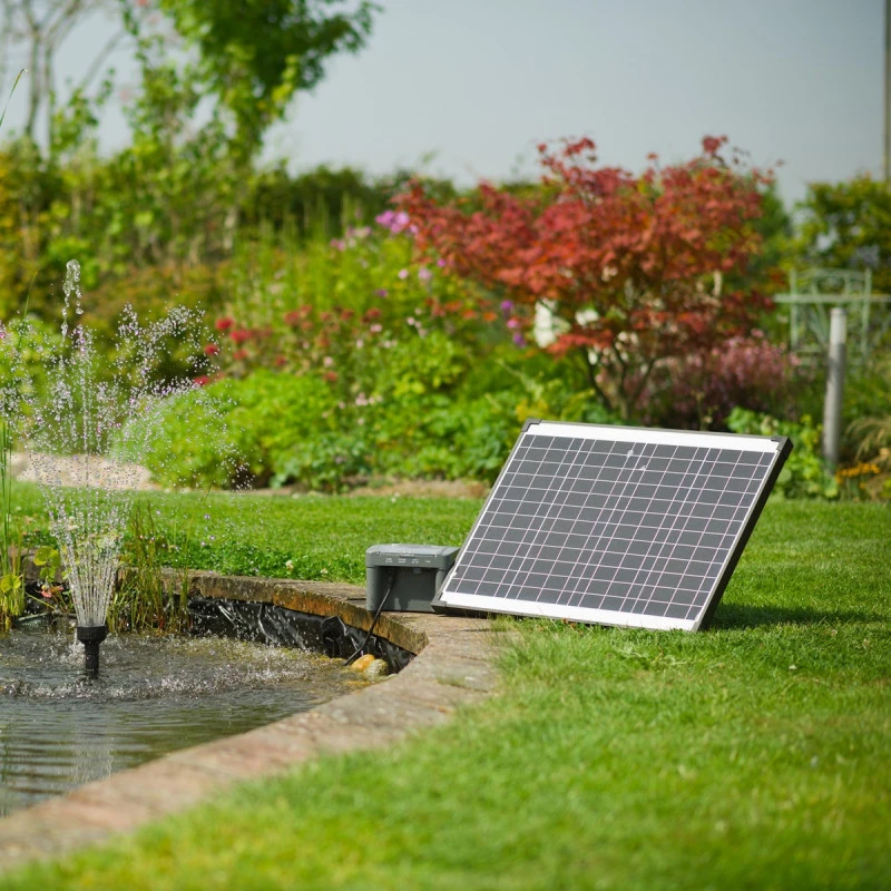 Pompe solaire pour fontaine avec accumulateur - SolarMax