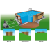 Piscine rectangulaire LINEA 3,5x6,5m H1,40m avec kit de filtration - Ubbink